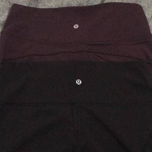 2 pairs Lululemon workout Capri pants